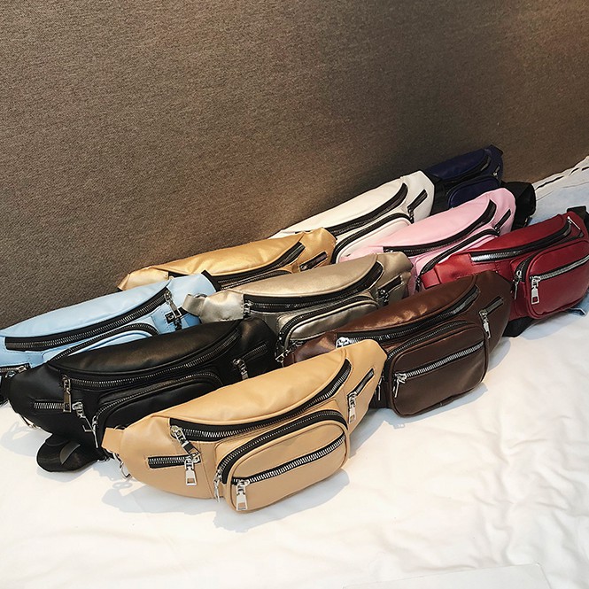 Grosir - T339 Tas Waistbag Unisex / Tas Wanita &amp; Pria / Slingbag / TasSlempang Unisex / Import Batam