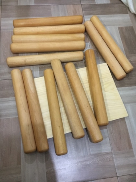 Gilingan Adonan 40cm Rol Kue 40cm Gilingan Roll Kayu Rolling Kayu Mahoni