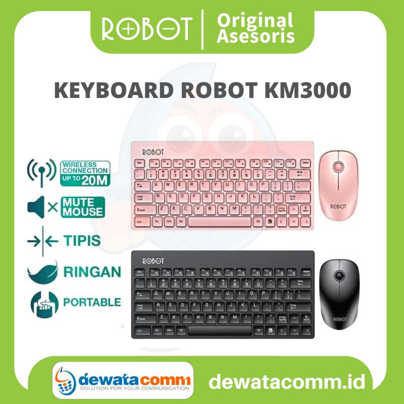 KEYBOARD WIRELESS ROBOT KM3000