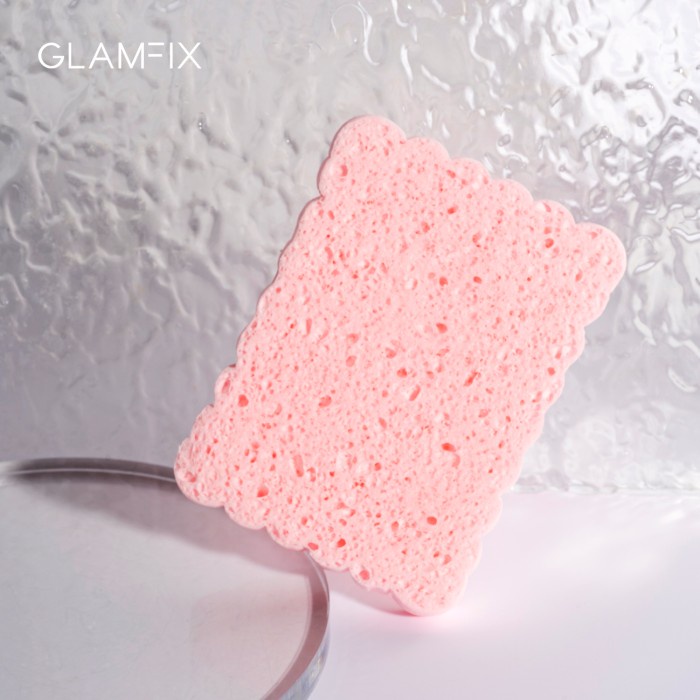 Glam Fix Squared Cellulone Cleansing Sponge - Pink ORIGINAL