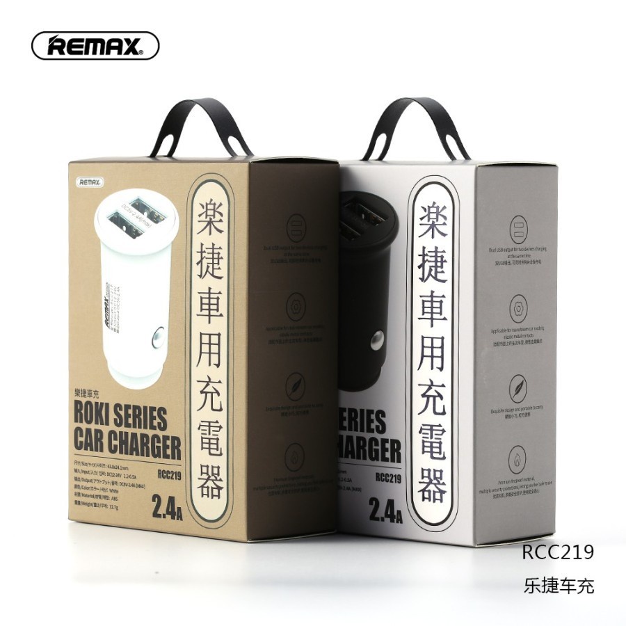 Trend-CAR CHARGER REMAX Roki Series 2 USB 2.4A Car Charger RCC219 RCC 219