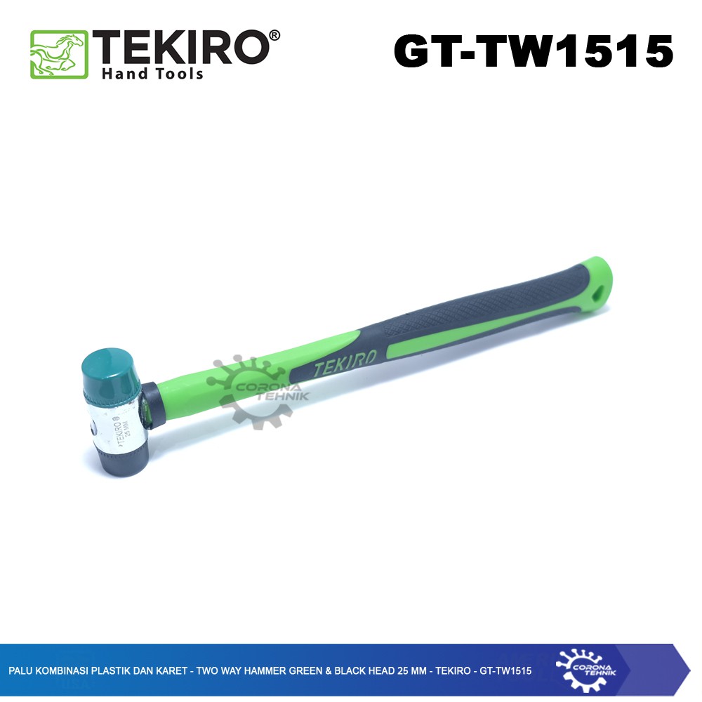 GT-TW1515 - Palu Kombinasi Plastik dan Karet - Two Way 25 mm - Tekiro