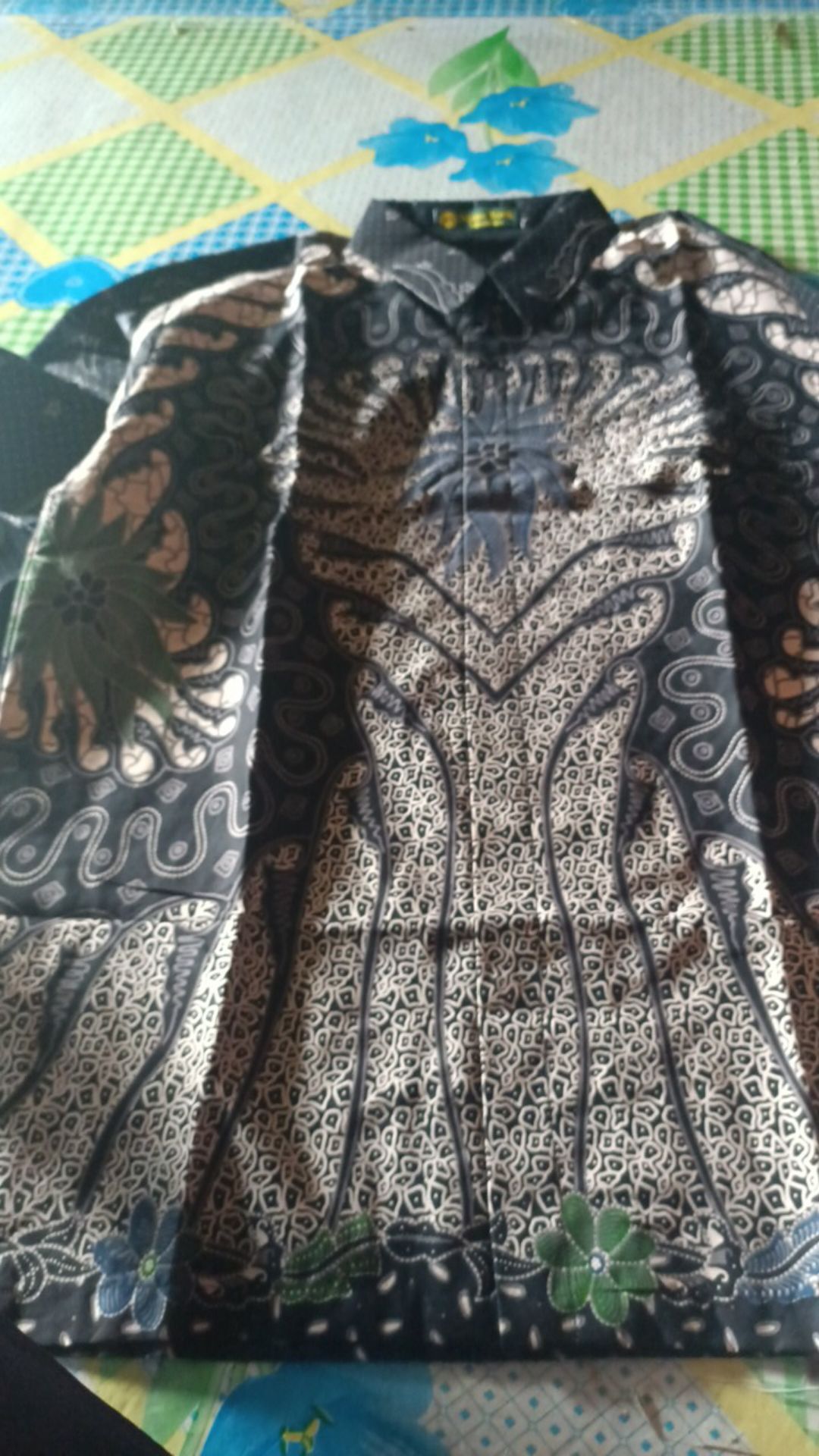 Batik Solo Kemeja Batik Panjang Wisanggeni Orange Sm Batiksoloamanah 140.000