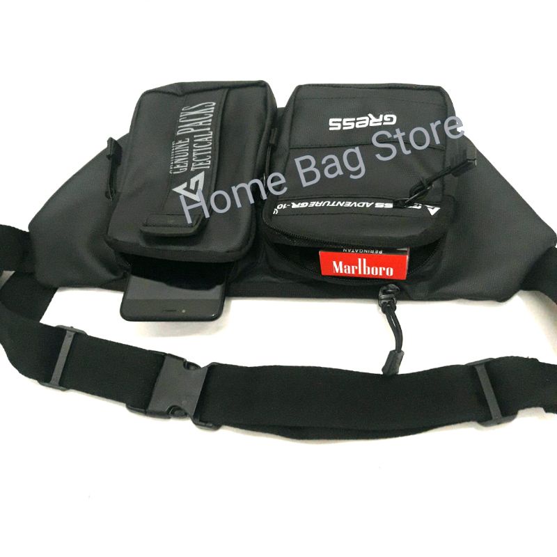 Tas Pinggang Waistbag Profesional Waterproof |Tas Selempang | Sling bag | Tas fashion | Tas pria