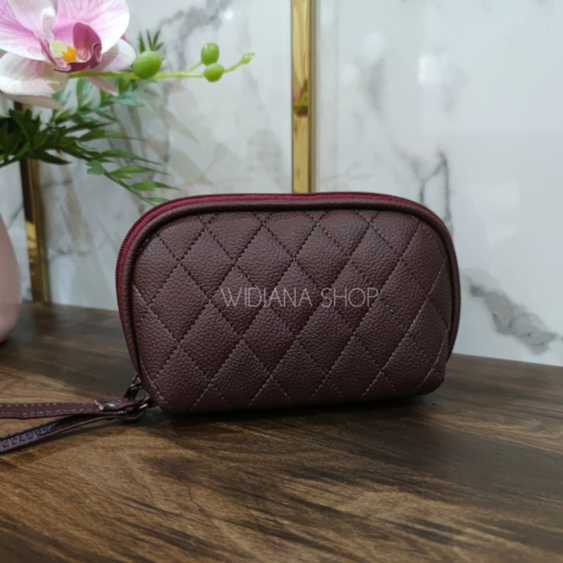 Dompet  Wanita Eveline Dompet Selendang Kulit Jeruk Sintetis Papirut Kekinian