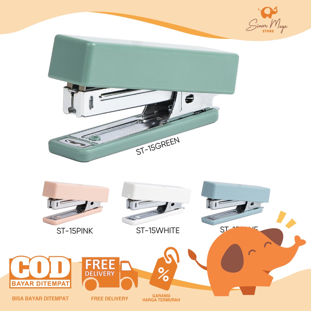

Joyko Stapler ST-15 / Stepler Hekter Warna Kecil Mini Lucu Murah Berkualitas