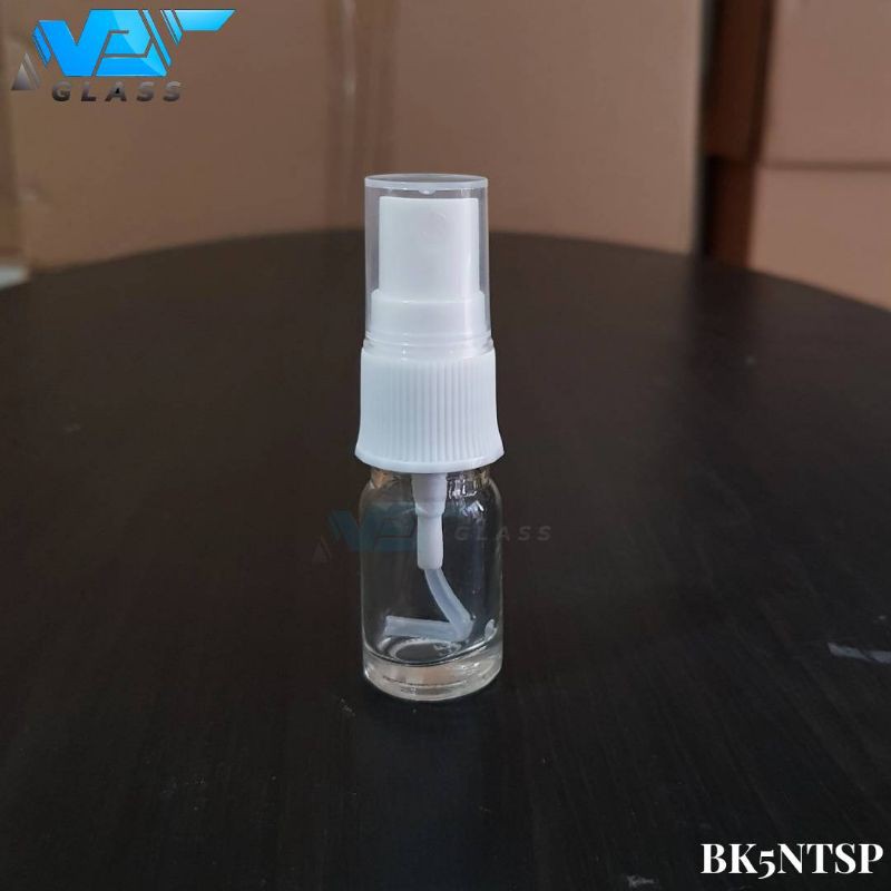 botol spray 5ml kaca bening / botol kaca 5ml tutup spray