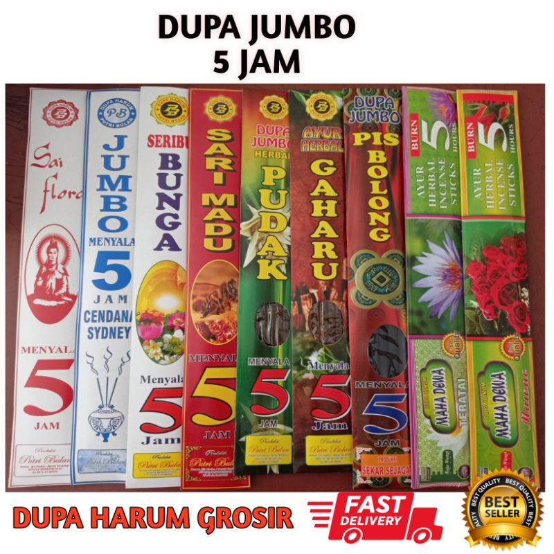 Dupa Hio Wangi Aromaterapi Jumbo 5 jam