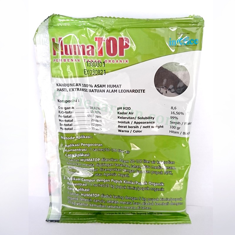 Pembenah Tanah Organik Huma Top 100 gram