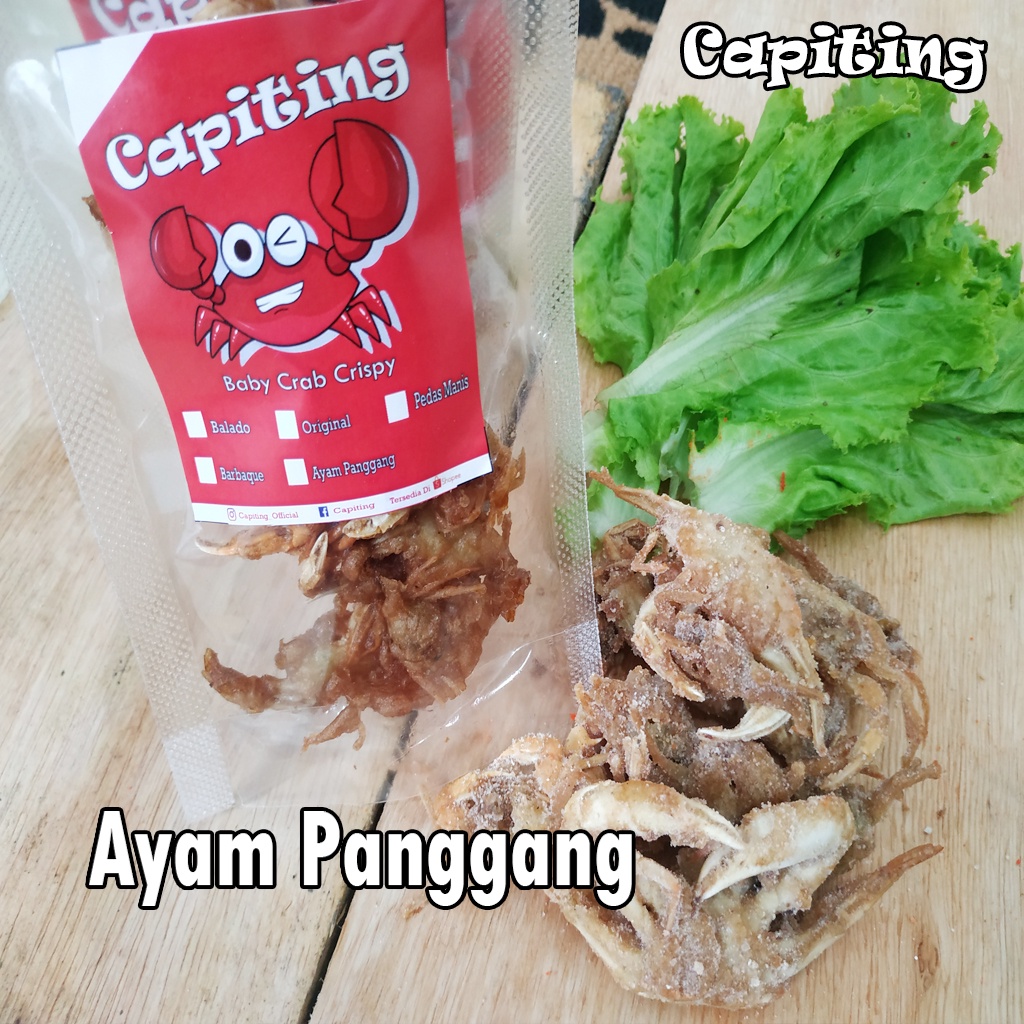 

CAPITING Baby Crab Crispy Rasa Ayam Panggang BERGIZI Gurih Lezat