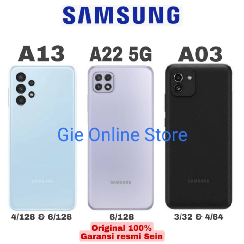 HANDPHONE SAMSUNG A03 | A13 | A22 5G | A23 4G | A53 5G | A03 core | A22 LTE 6/128 | A23 6/128GB | Tab A7 Lite 3/32GB | GARANSI RESMI 1 TAHUN-1