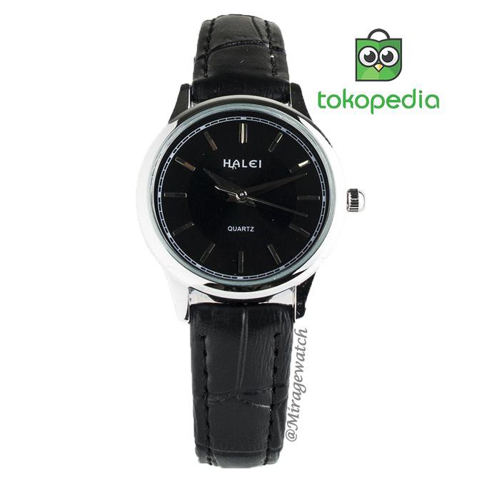TERBARU TERLARIS JAM TANGAN KULIT WANITA HALEI 535L PH TERLARIS