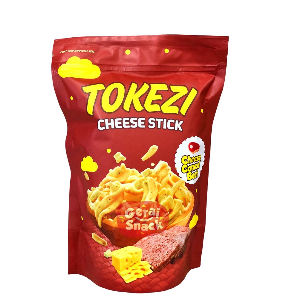 Tokezi Stick Keju Gurih Crispy Premium Cemilan Sehat Keluarga 70gr