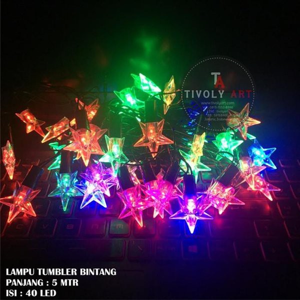 TERLARIS LAMPU TUMBLR LAMPU NATAL BINTANG KELAP KELIP
