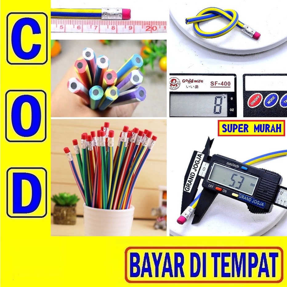 

23J PENSIL LENTUR Fleksibel Gulung Flexibel