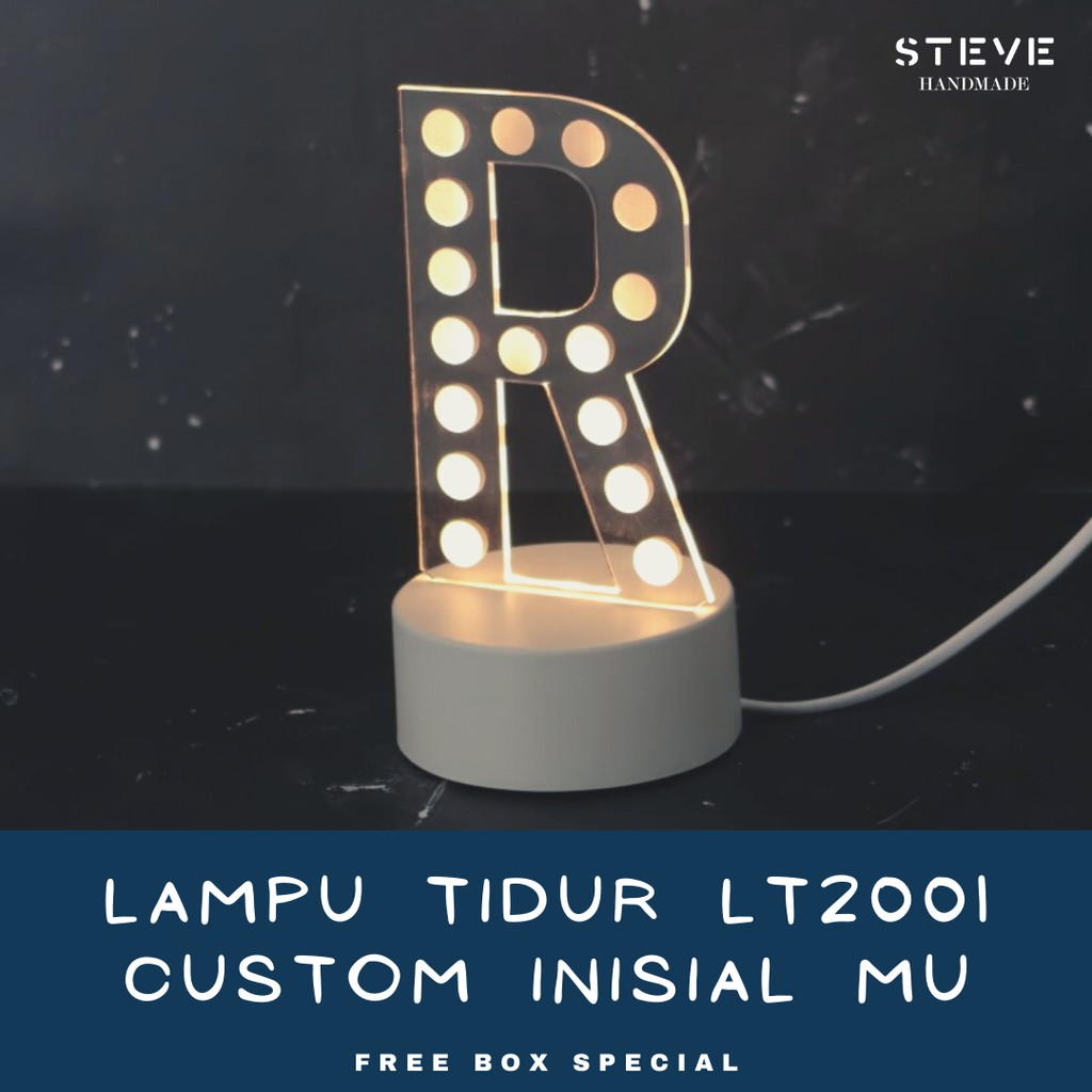 Lampu Tidur Hias Akrilik Custom Foto 3D Acrylic Led Kado Birthday Ulang Tahun Anniversary Hadiah Pacar Wisuda Graduation