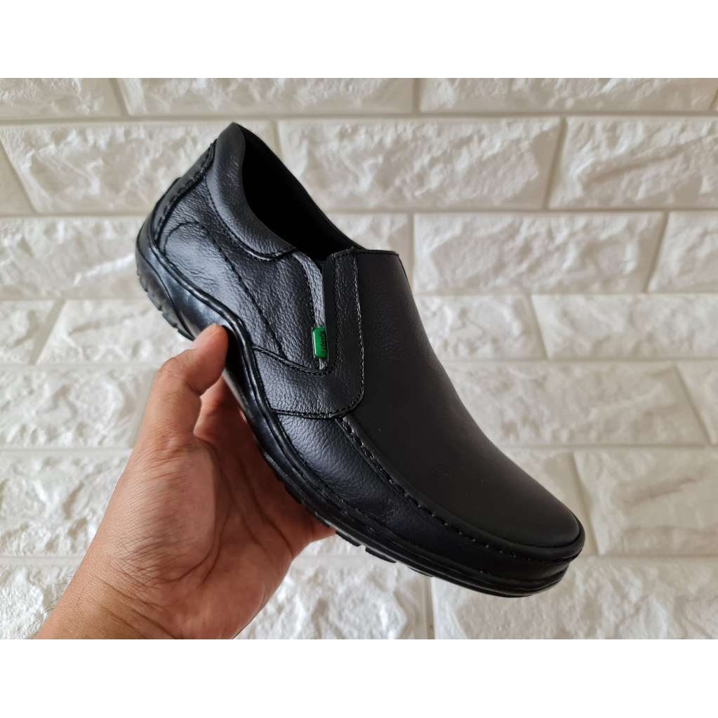 KICKER 070 - SEPATU CASUAL PRIA / SEPATU KANTOR / SEPATU FANTOPEL KULIT ASLI / SEPATU KULIT PRIA