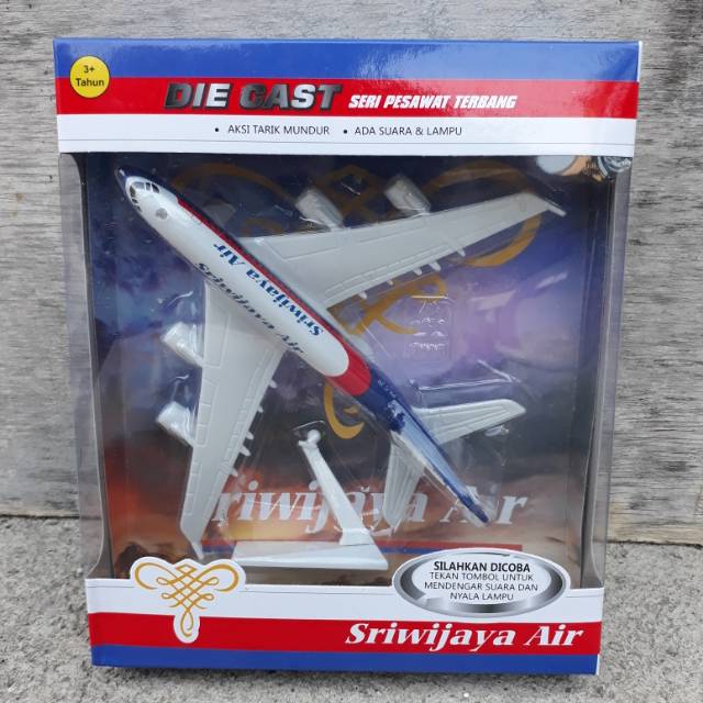 Diecast Pesawat Sriwijaya Air ( Miniatur, Die cast)