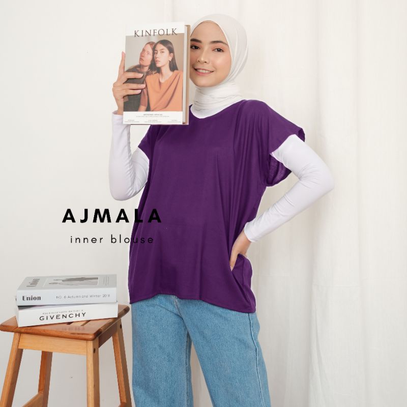 Blouse inner tanpa lengan polos Ajmala