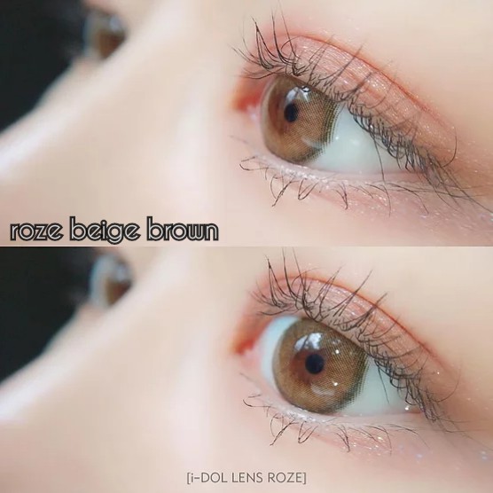 Softlens i-DoL Canna Roze Series by Princess Premium Lens Charcoal Gray Nude Brown Beige Olive Green