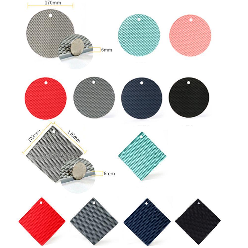 【 ELEGANT 】 Trivet Mat Isolasi Serbaguna Mudah Cuci Dan Kering Waterproof Coaster Round Mat Alas Sub-dish Matras Honeycomb