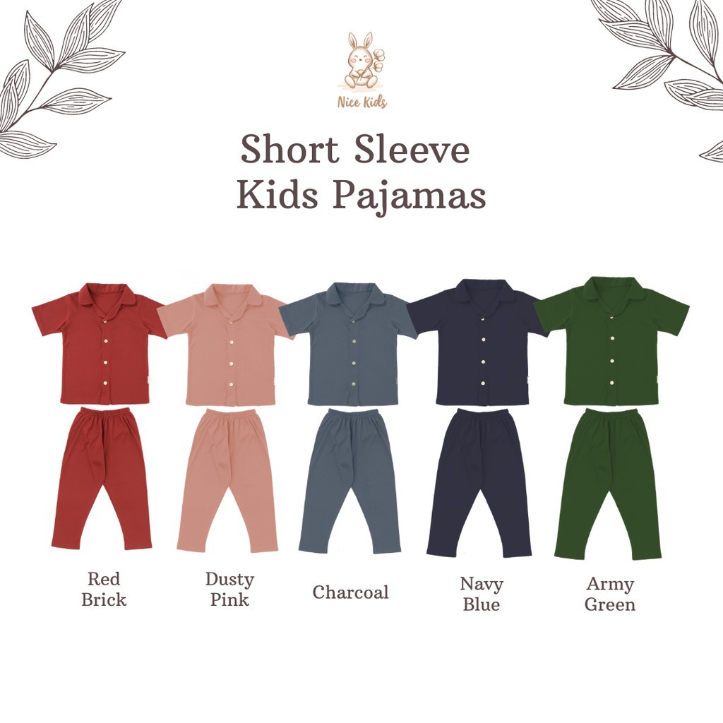 Nice Kids Short Sleeve Kids Pajamas