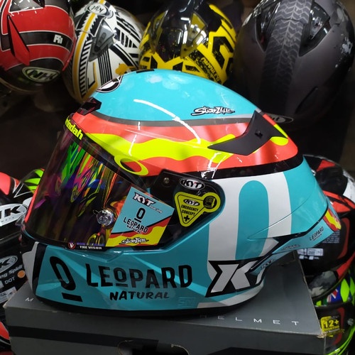 helm kyt tt course jaume masia leopard racing helm kyt ttc