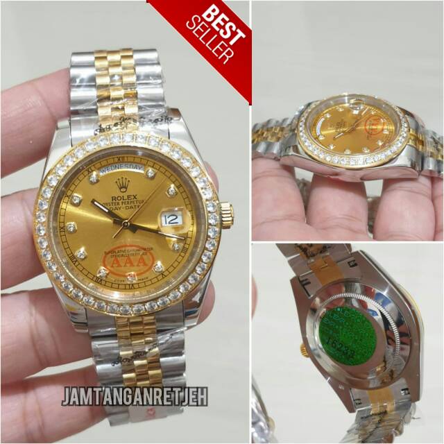 JAM TANGAN PRIA ROLEX DAY DATE AUTOMETIC