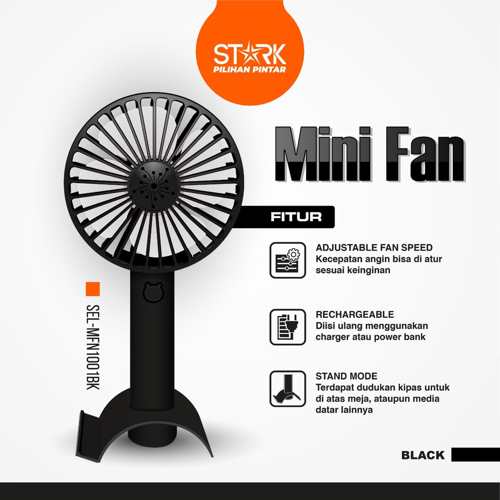 Kipas Angin Mini / Mini Portable Fan STARK