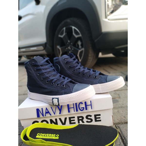 SEPATU CONVERSE_ALLSTAR ALL STAR FULL HITAM PUTIH POLOS BLACK TINGGI