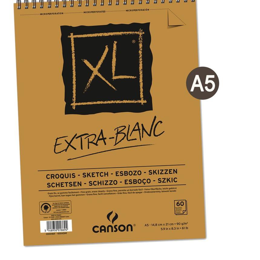 

BANYAK PEMINAT_ Canson A5 XL Sketch Extra White Pad BB0