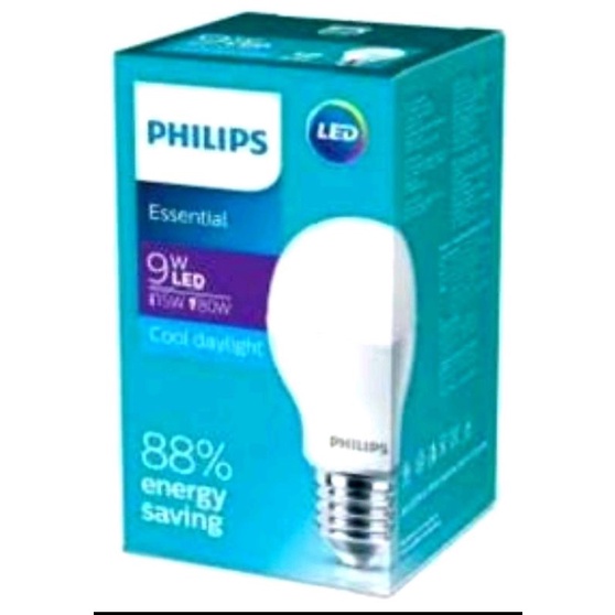 Philips Lampu LED Essential Philips 9 Watt Putih