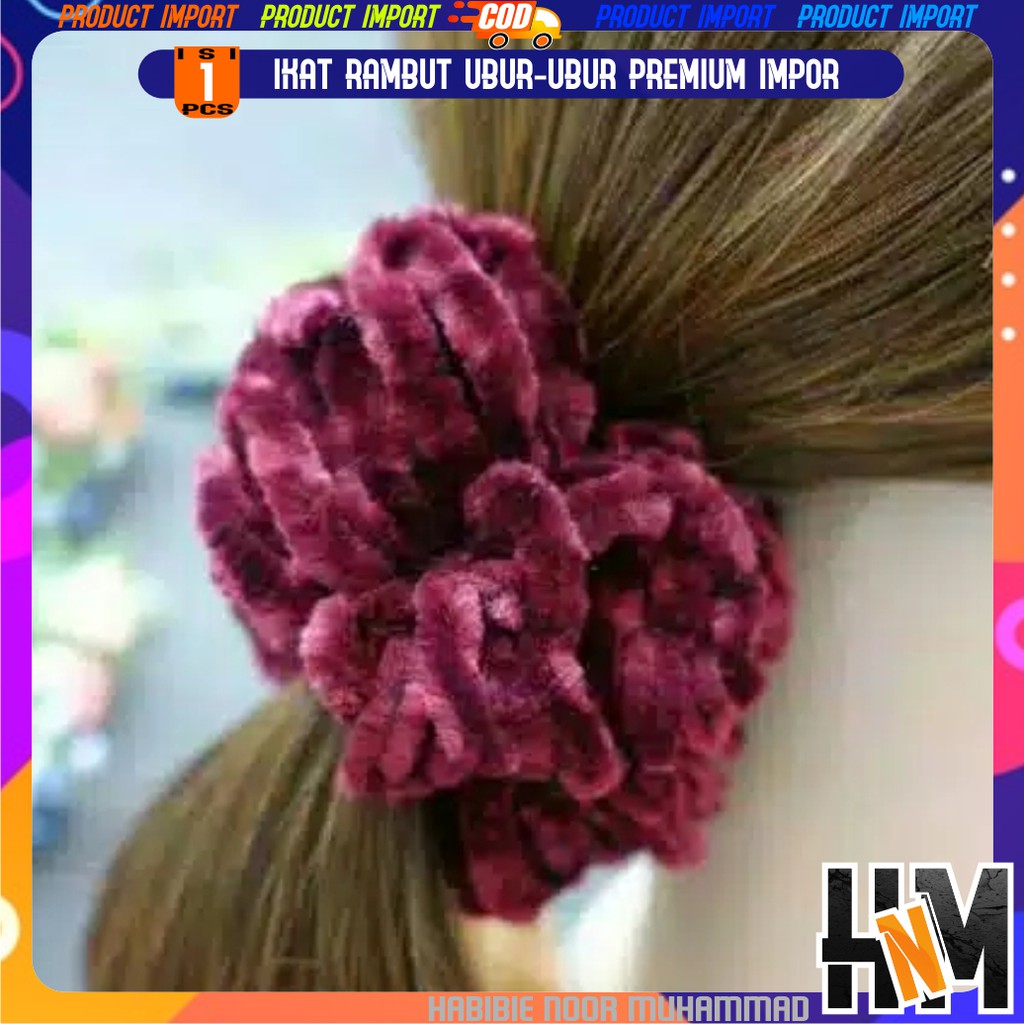 Ikat Rambut Ubur-Ubur Size Besar Impor-3