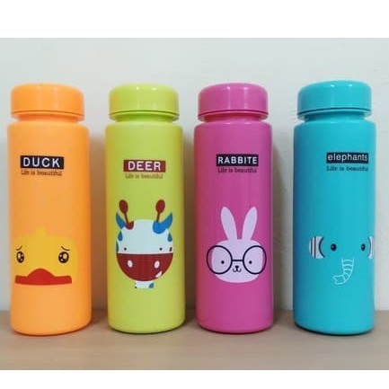 MY BOTTLE ANIMAL 500 ML TEMPAT BOTOL AIR MINUM ANAK KARAKTER HEWAN LUCU