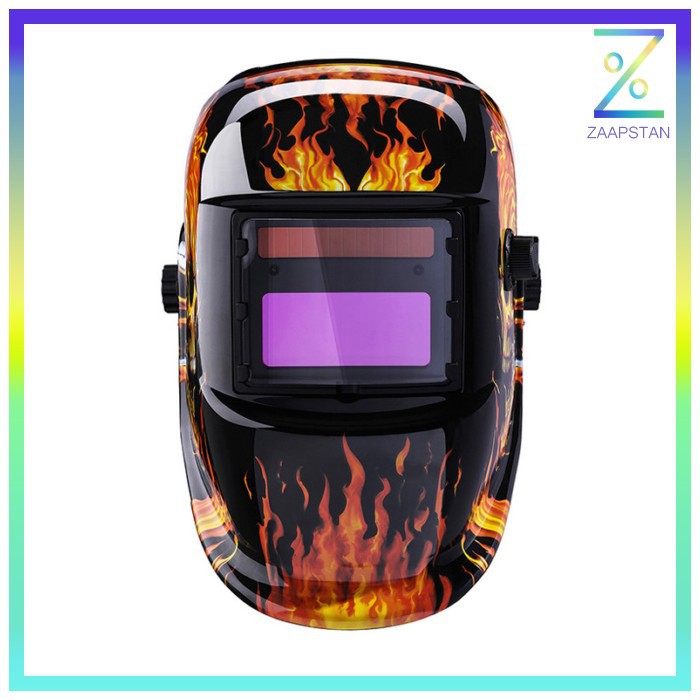 DEKO Helm Las Otomatis Auto Darkening Welding Helmet - MZ224 - Black/O