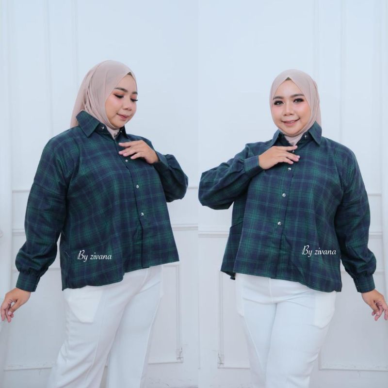 Kemeja Flanel OVERSIZE //JF675