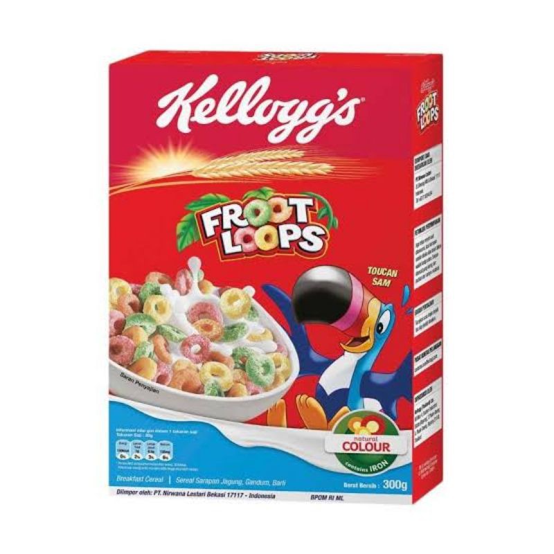 

Sereal Kelloggs Froot Loops 300gram ~ Sereal Sarapan