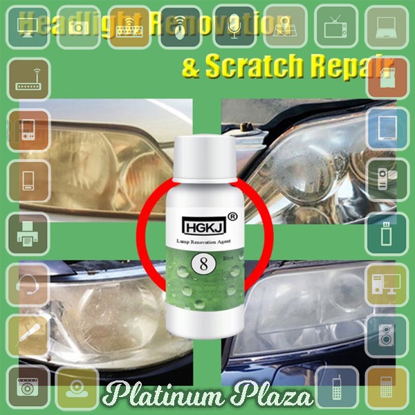 Cairan Pemutih Lampu Mobil Lens Restoration Headlight Brightener Repair 50ml - HGKJ-8`27HN6N-