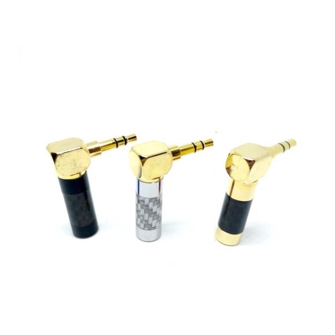 Carbon Fiber DIY Jack 3.5mm Replacement Audio Plug