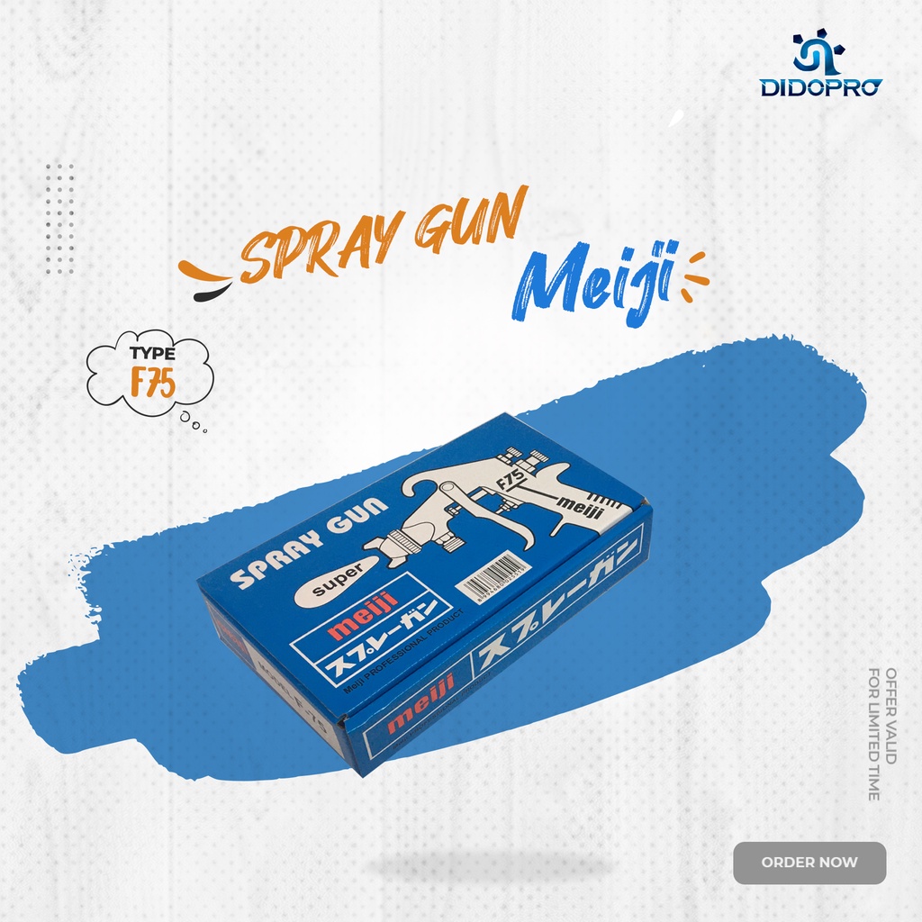 Spray Gun Meiji F75 Tabung Atas/spraygun MEIJI F75 tabung atas spet alat cat semprot kompresor meiji f75g