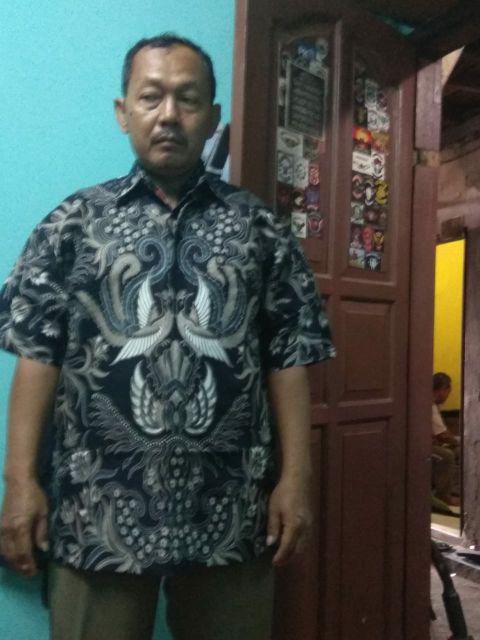 Kemeja Batik Pria Wahyu Jaya Lawasan Batik Solo Kemeja Pria Lengan Pendek Batik Modern By Raja Sakti