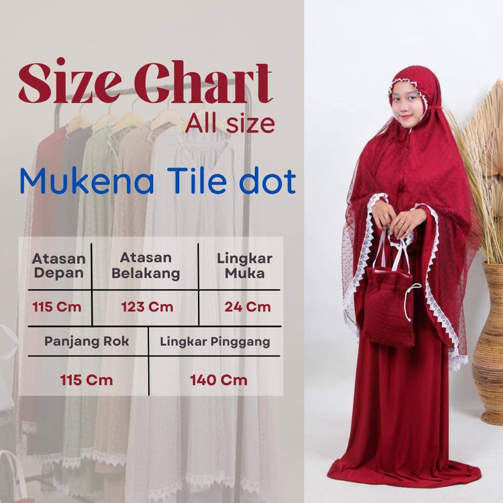 Mukena Tile Dot Renda