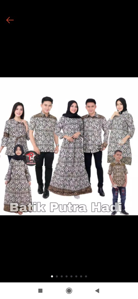Batik Couple Keluarga Sania Ruffle Ori Ndoro Jowi Dnt Motif Sakura Merah Termurah Shopee
