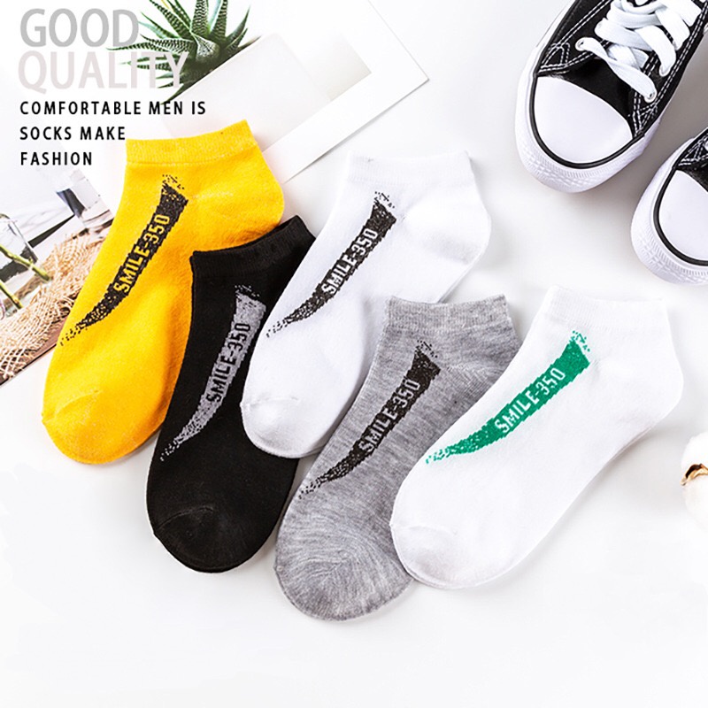 BOSJKT0052 Kaos Kaki Smile 350 Kaos Kaki Pendek Pria Wanita