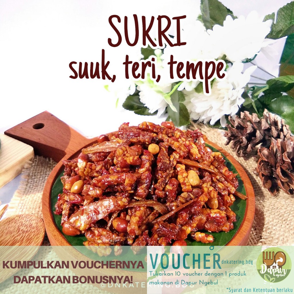 

SUKRI | TERI KACANG TEMPE BALADO Kemasan Pouch 100 gram & 150 gram