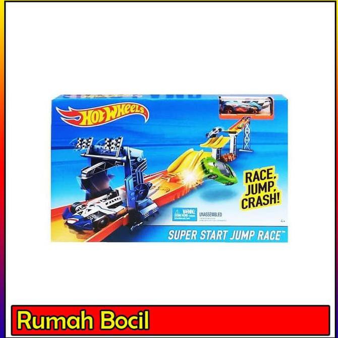 hot wheels super start jump race track set