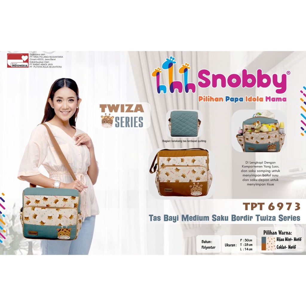 Snobby Tas Bayi Medium Saku Bordir Twiza Series - TPT 6973