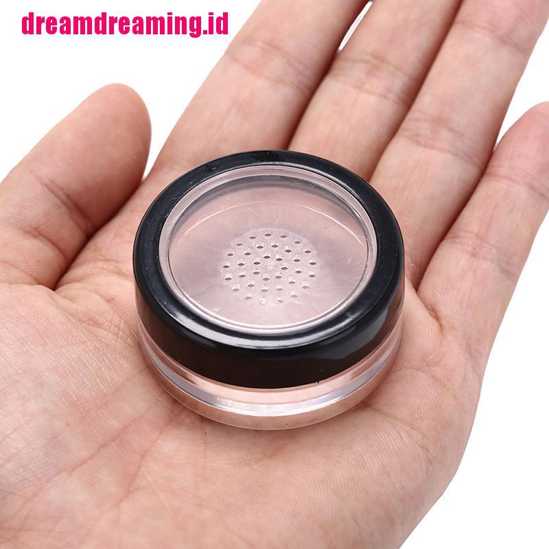 / Dreamdreaming 10g Toples Plastik Kosong Dengan Saringan Untuk Bedak Tabur