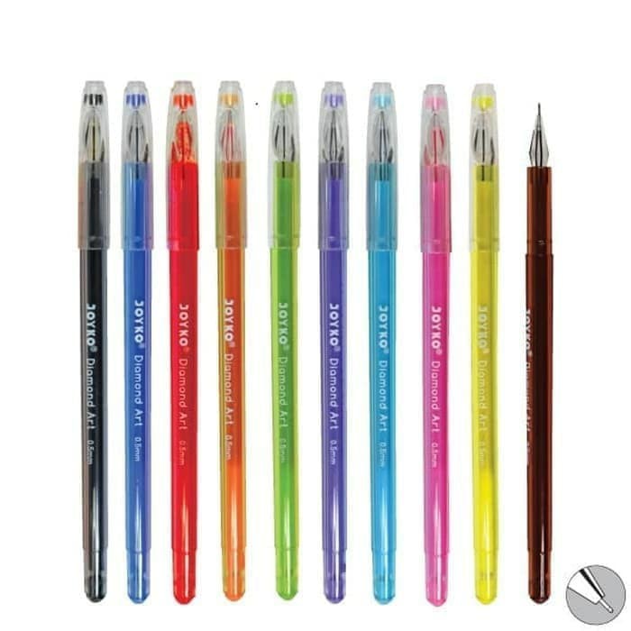

Pen / Pulpen / Ballpoint Gel Diamond Art 8 warna