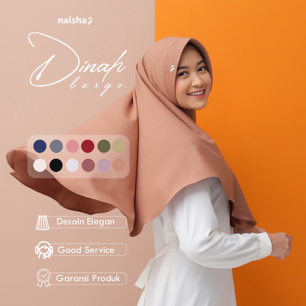 Naisha Official Dinah Bergo Pad Jilbab Instan Muslimah Syari-2